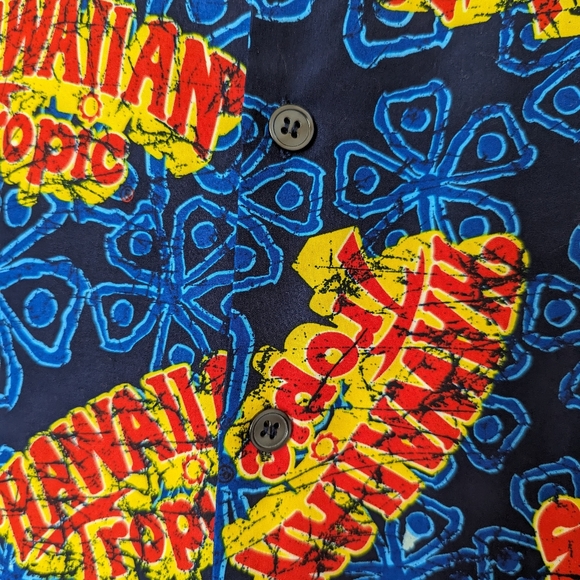 Hawaiian Tropic Party Vintage Button Down Shirt XXL - Picture 6 of 10